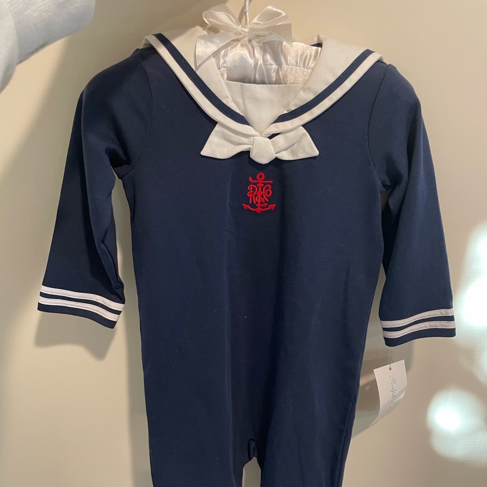 Ralph Lauren NWT Sailor Baby Onesie 6 mo